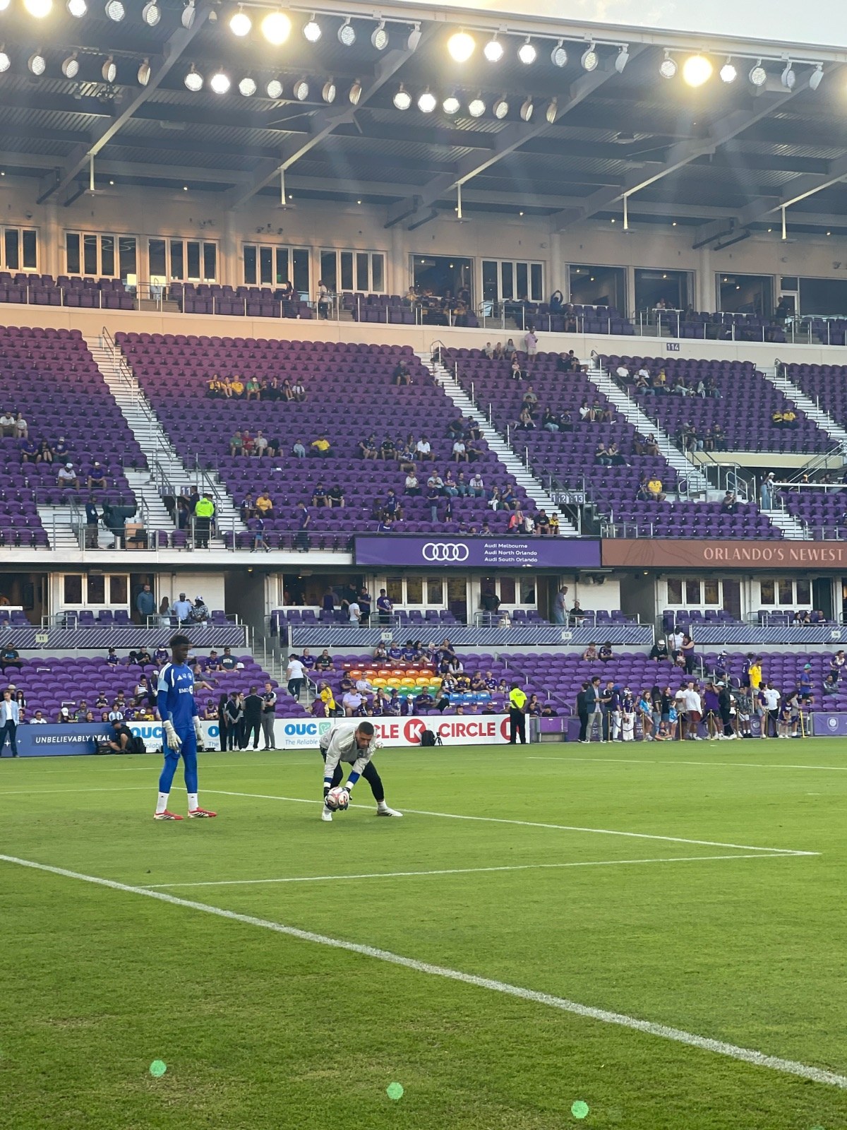 Montreal GK warming up