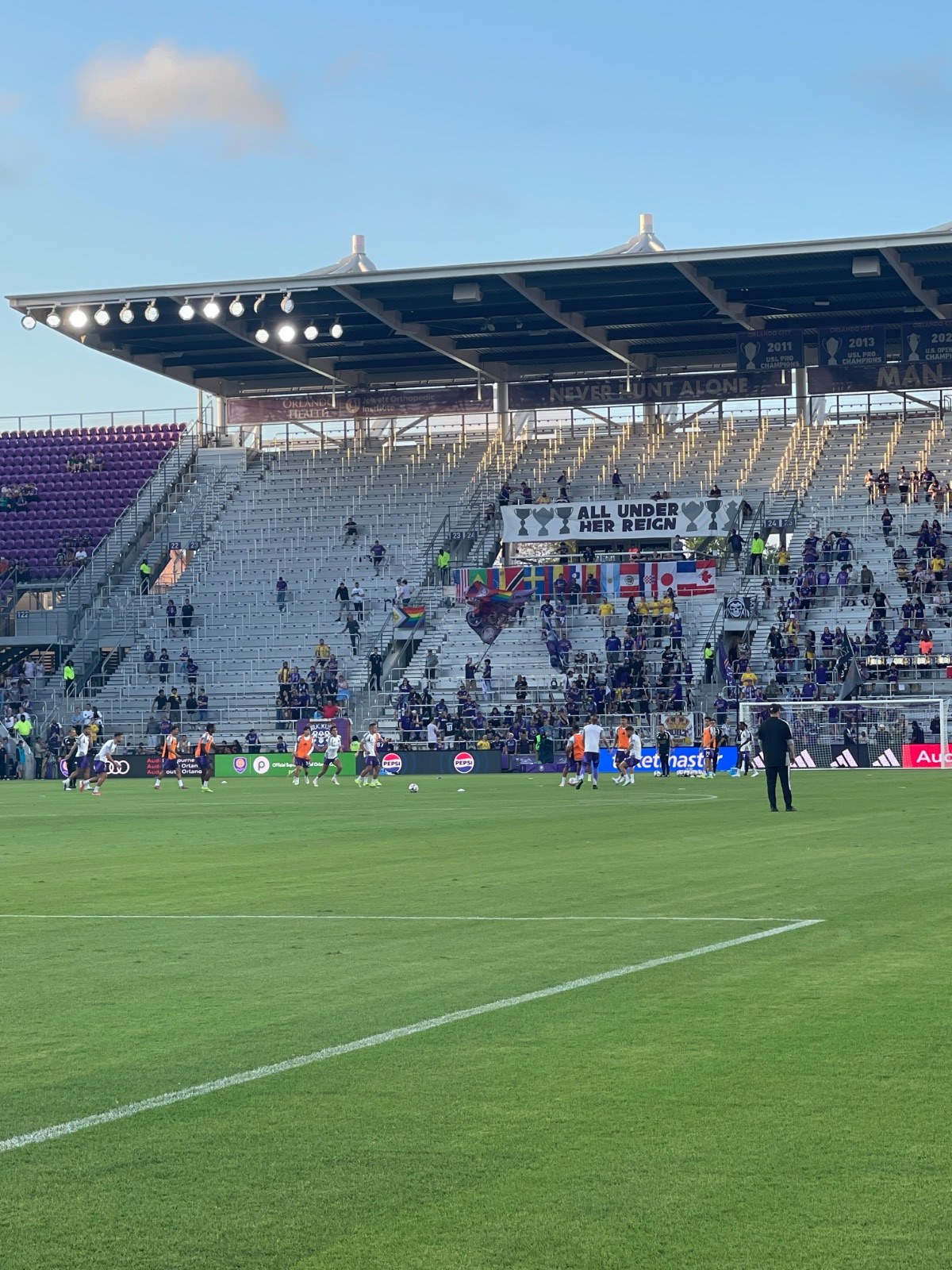 Orlando doing a rondo drill