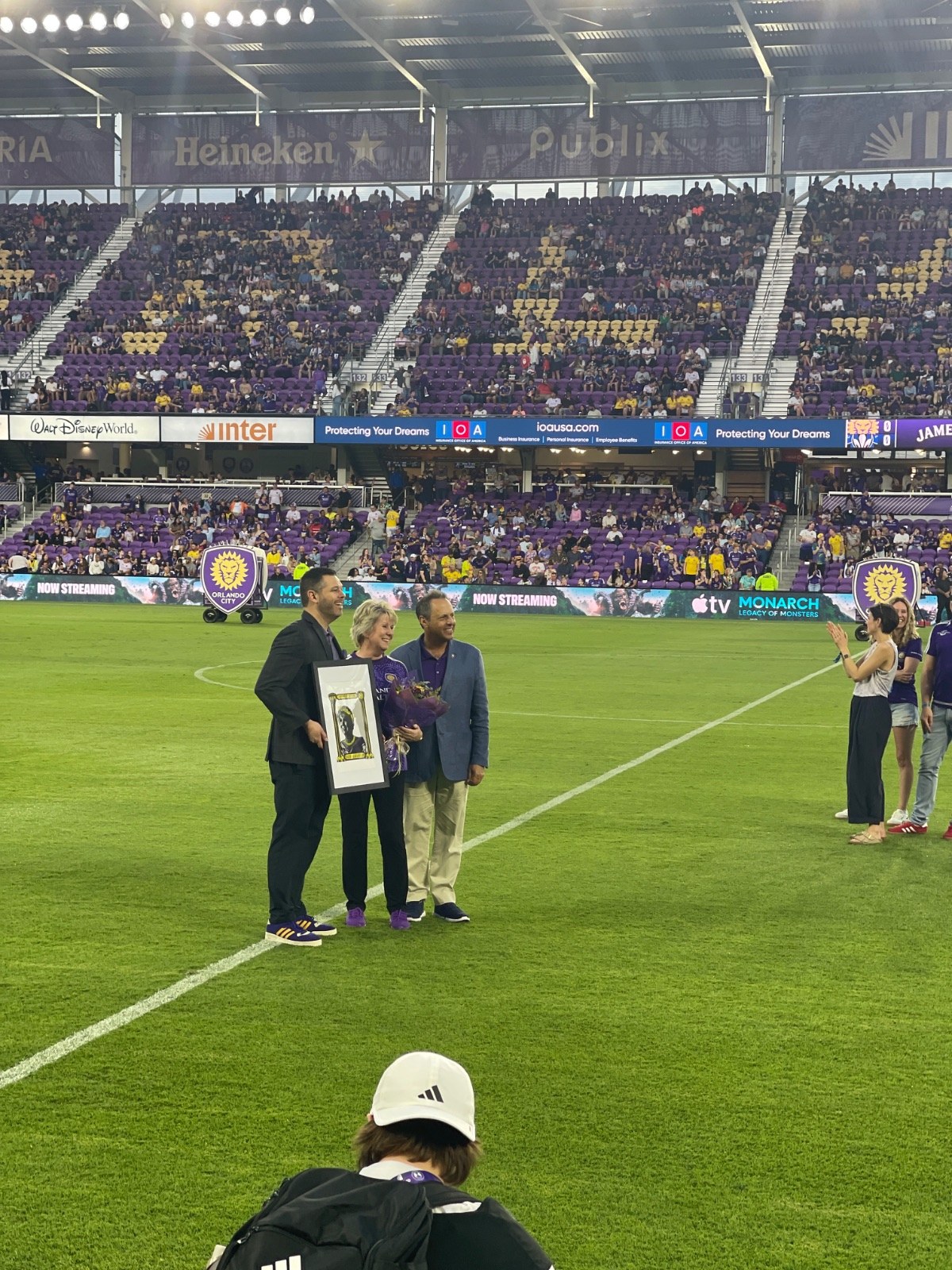 Kay Rawlins being recognized